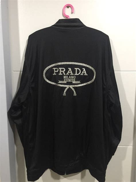 prada milano dal 1913 jacket|prada nylon full zip jacket.